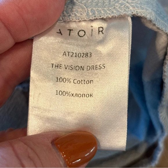 Atoir The Vision Dress in Air Force Blue Check, size 6, Contemporary Chic Retro - Picture 12 of 16